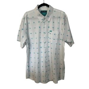 DIXXON Flannel Co. Men’s Executive White & Blue Button Up Shirt Sz XL GUC